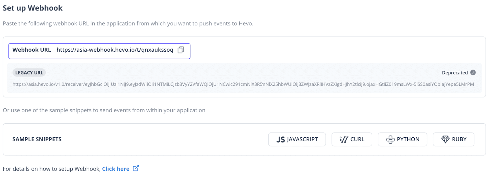 Segment MySQL - Hevo Segment Webhook Setup